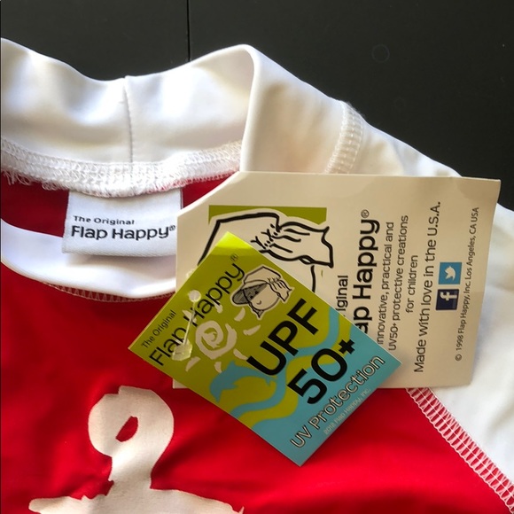 Flap Happy Baby UPF50+Graphic Rash Guard NWT - Picture 4 of 9